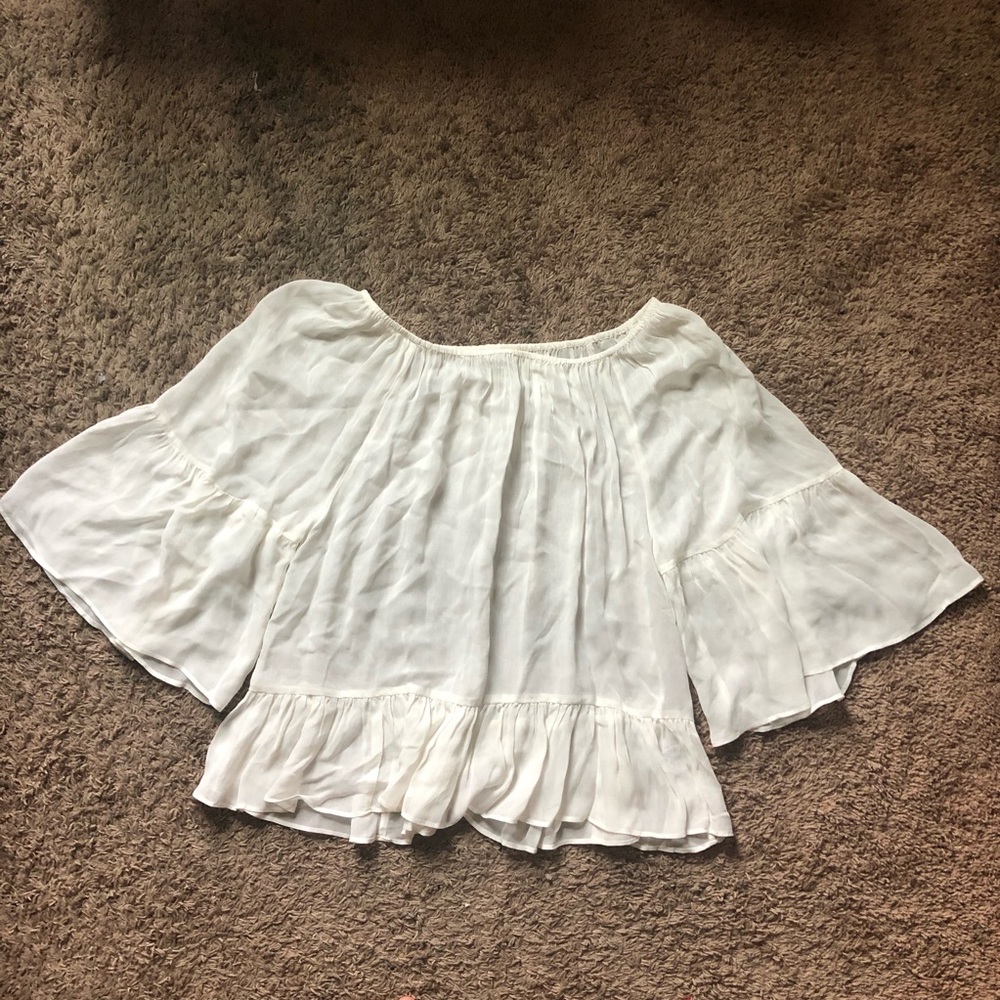 Glamorous Off Shoulder Peasant Top